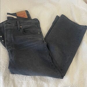 Levi’s Ribcage Straight Ankle Women’s Jeans – Loom About (Dark Grey/Black)